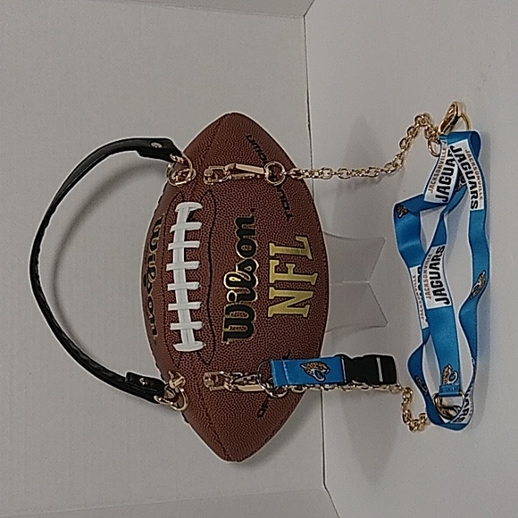Handbags - HANDMADE Football Purse (JACKSONVILLE JAGUARS) 🏈